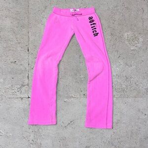 Abercrombie & Fitch Y2K Pink Low-Rise Sweatpants